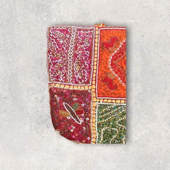 FSP | Vintage Women’s Beaded Shoulder bag Tote - Picture 5 of 13